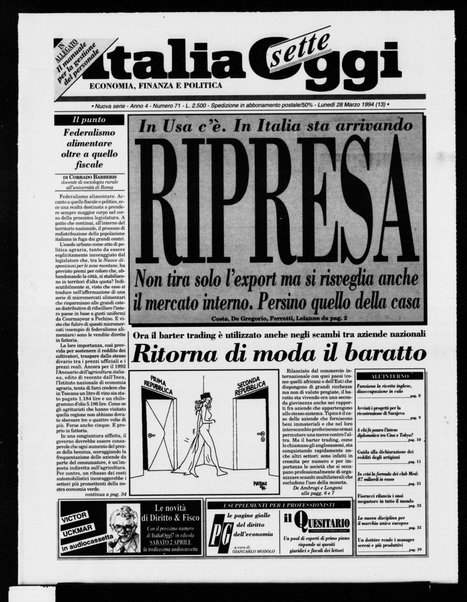 Italia oggi : quotidiano di economia finanza e politica